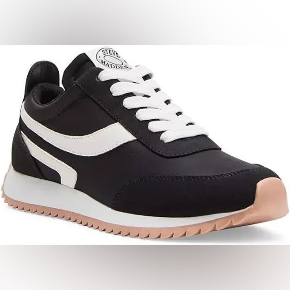 Steve Madden Black and White Sneakers